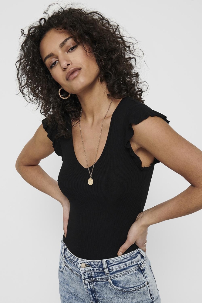 ONLBELIA S/L TOP JRS 15227187 BLACK